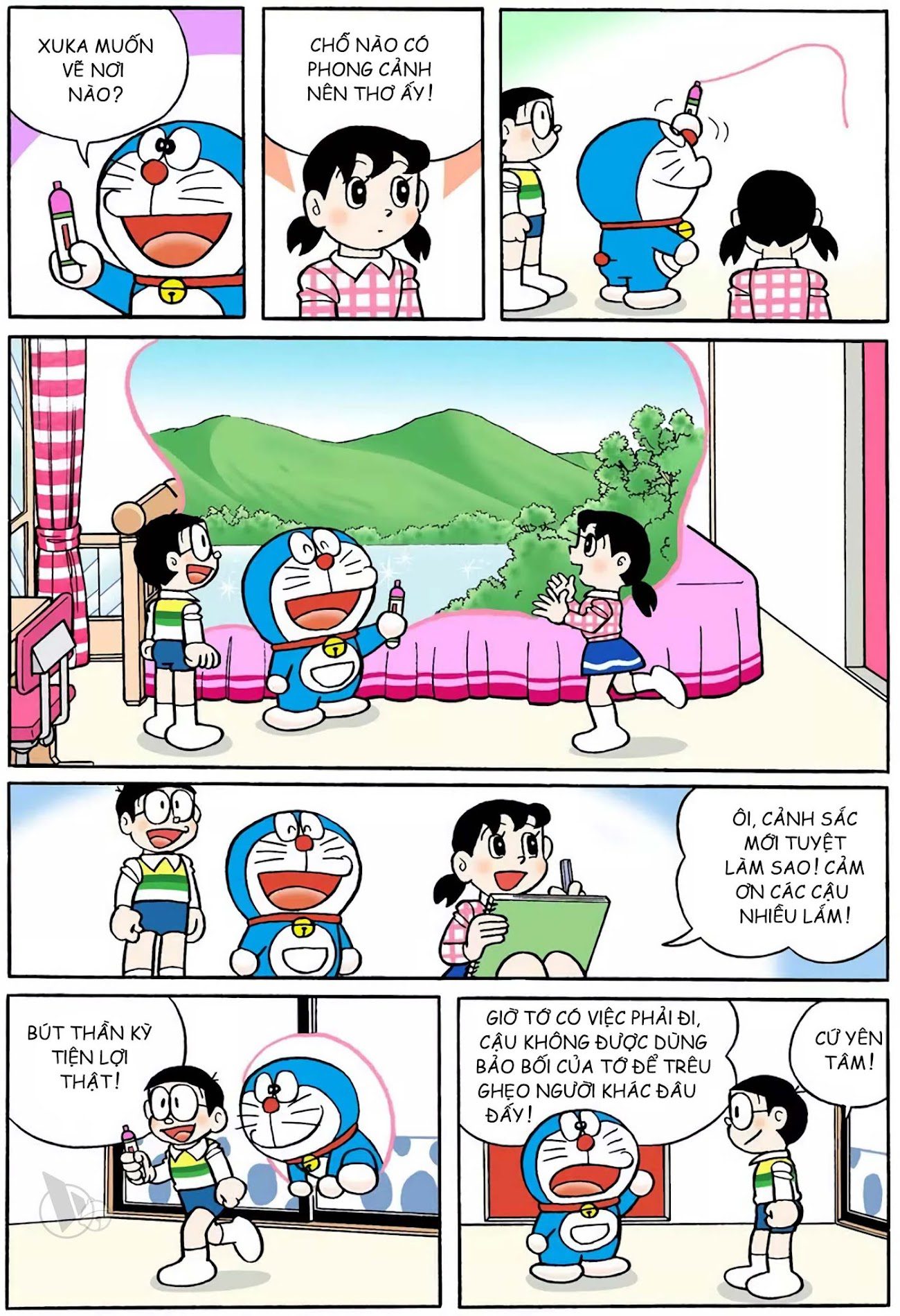 Chuyện Doreamon ngắn: Ăng-ten điều khiển - Cây bút thần kỳ 12 chuyen doreamon ngan ang ten dieu khien cay but than ky 9