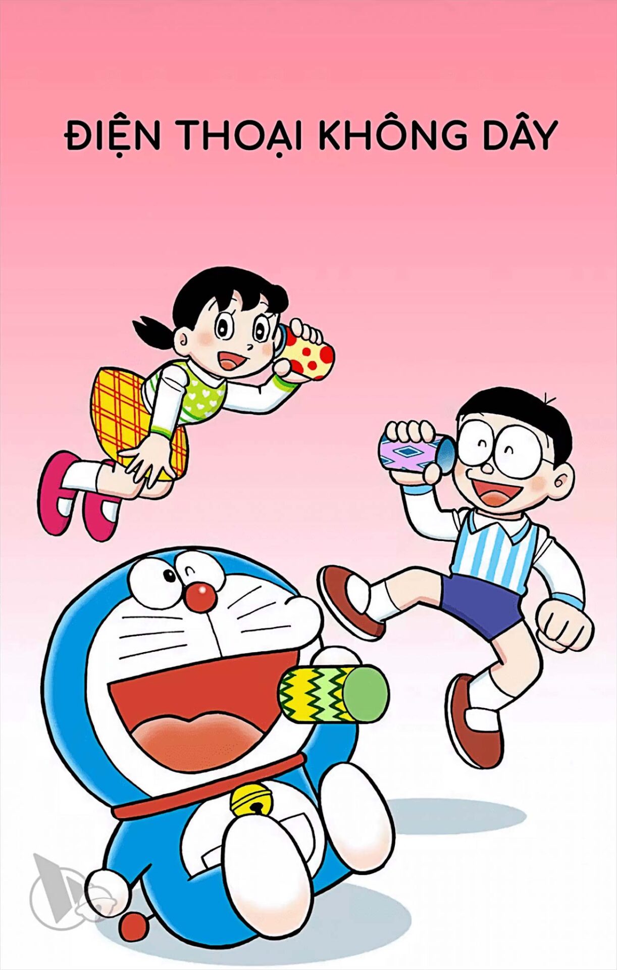 Chuyện Doreamon ngắn: Điện thoại không dây. 1 chuyen doreamon ngan dien thoai khong day 2
