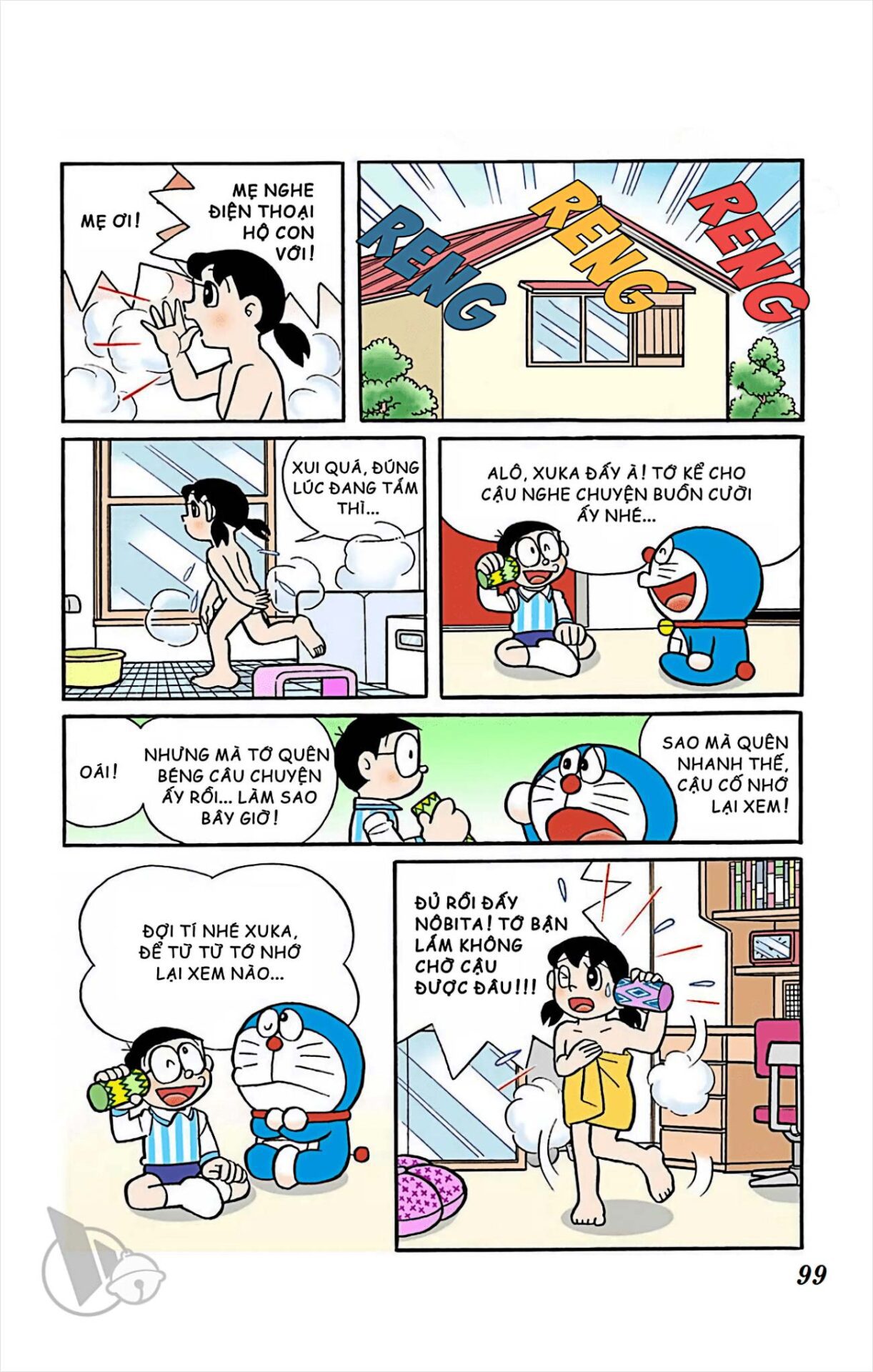 Chuyện Doreamon ngắn: Điện thoại không dây. 7 chuyen doreamon ngan dien thoai khong day 5