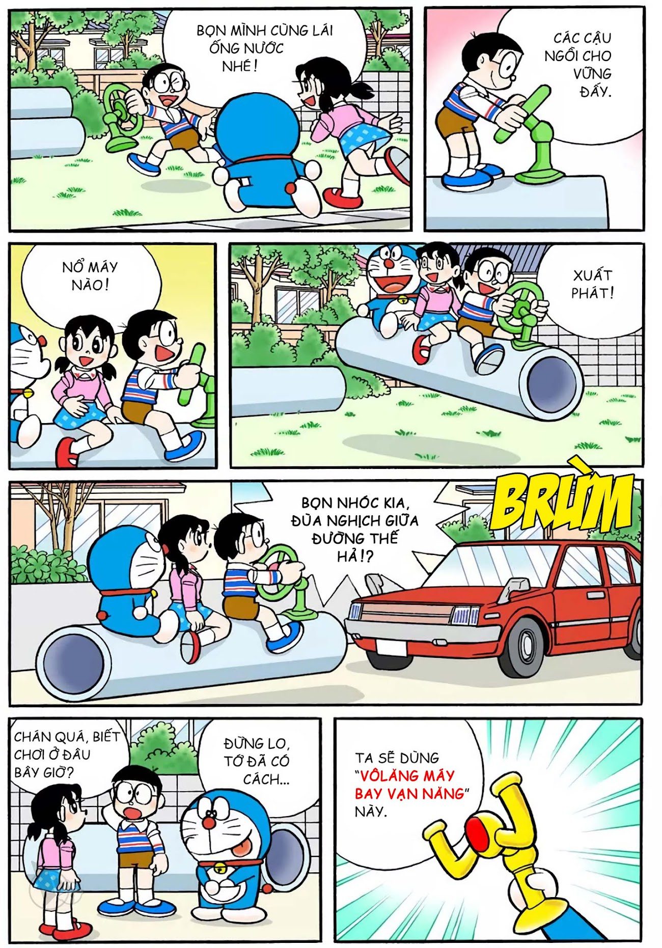 Chuyện Doreamon ngắn: Vô lăng vạn năng - Kẹo viên đối phó 5 chuyen doreamon ngan vo lang van nang keo vien doi pho 2