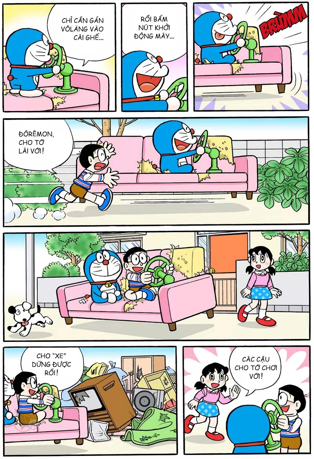 Chuyện Doreamon ngắn: Vô lăng vạn năng - Kẹo viên đối phó 4 chuyen doreamon ngan vo lang van nang keo vien doi pho 7